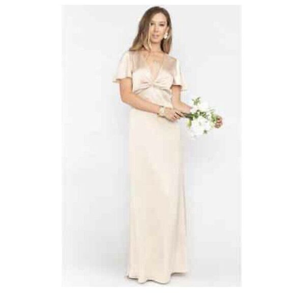 Show Me Your MuMu Womens‎ Rome Twist Gown V-neck Flutter Sleeve Plus Size 3X - Picture 1 of 9